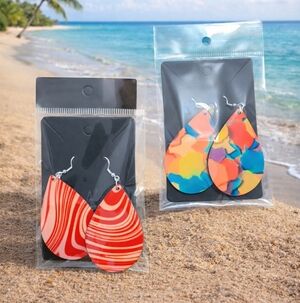 Colorful Teardrop Earrings Set